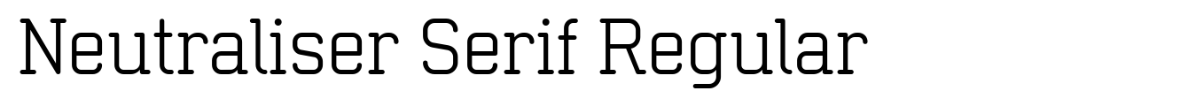 Neutraliser Serif Regular image